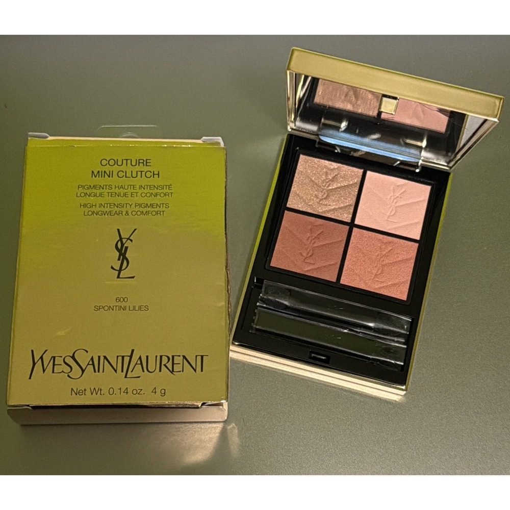 YSL COUTURE MINI CLUTCH LUXURY EYESHADOW PALETTE #600 SPONTINI LILIES MAKE UP